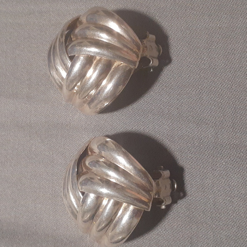 Sterling silver 925 Thailand clip on earrings